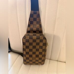 Louis Vuitton Brown Damier Ebene Geronimos Belt Bag sling